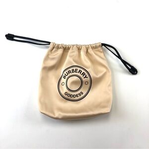 Burberry Goddess cream drawstring bag